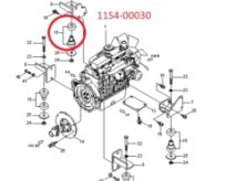 Подушка двигателя для CATERPILLAR E301.5/E302/E305.5